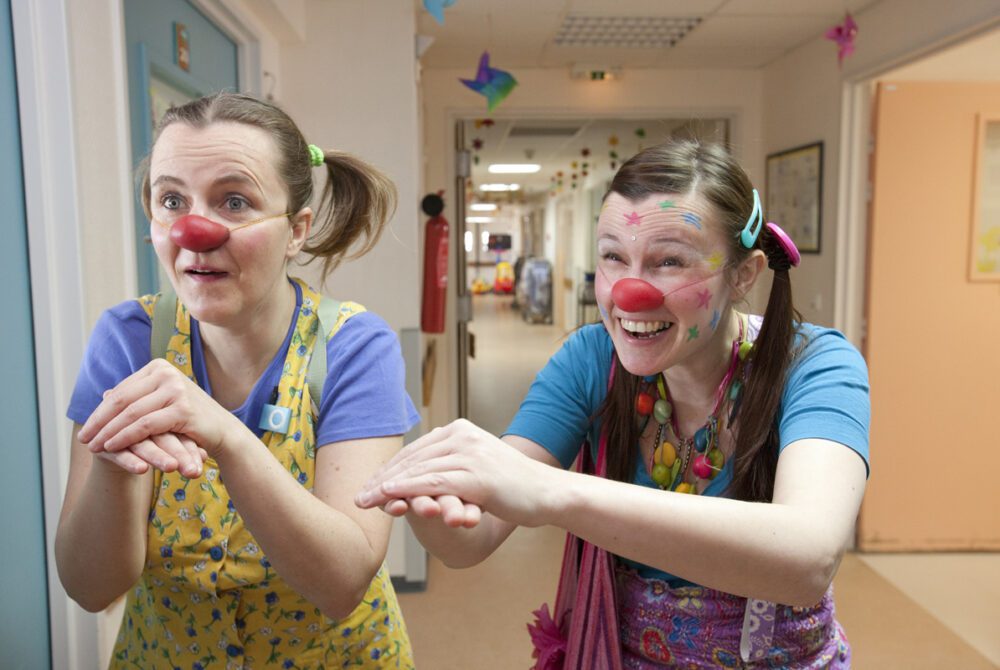 duo de clowns à l'hôpital