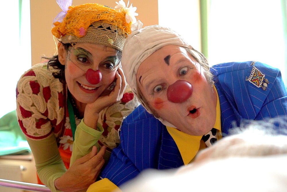duoo de clowns en gériatrie